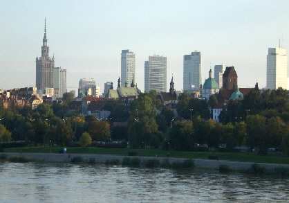 Warschau Panorama Weichsel